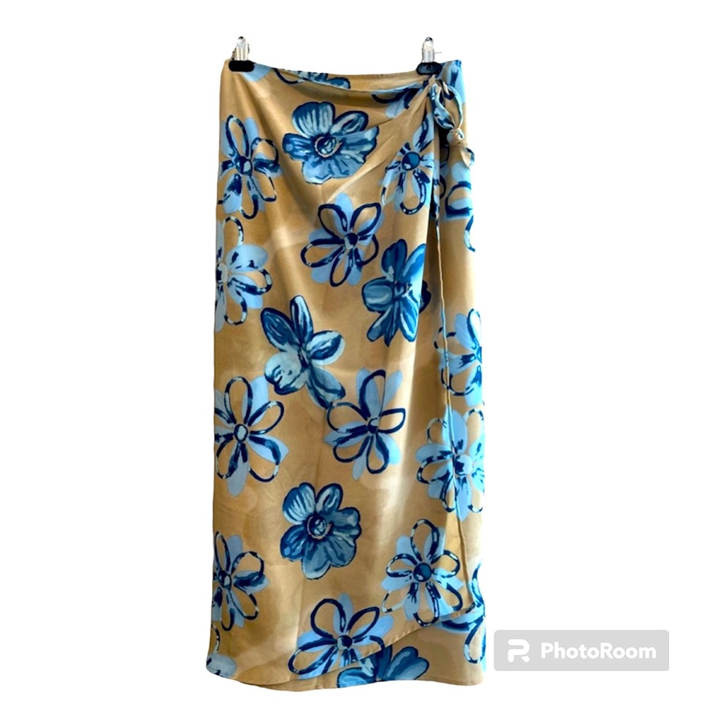 Patricia Jones, vintage floral wrap, maxi skirt